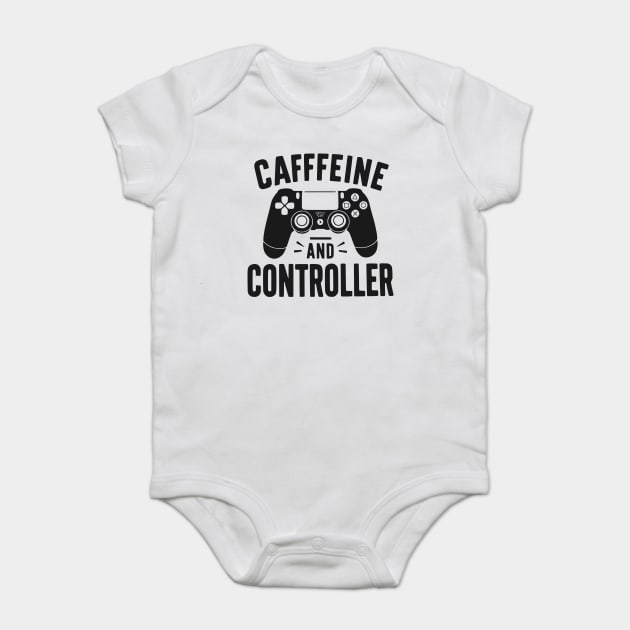 Caffeine and Controller Baby Bodysuit by Frank Ring